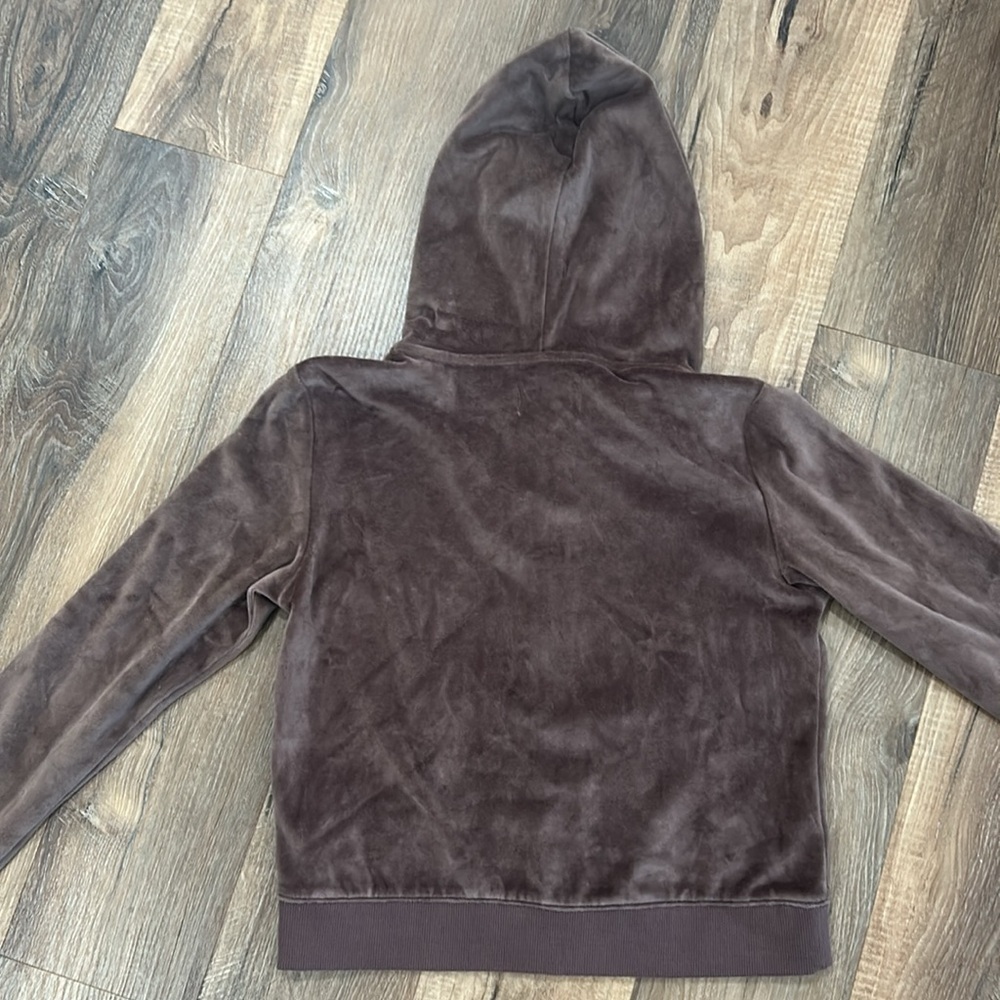 Aerie NWT cropped style jacket zip up jacket brown with pockets 78% cotton - Picture 12 of 15